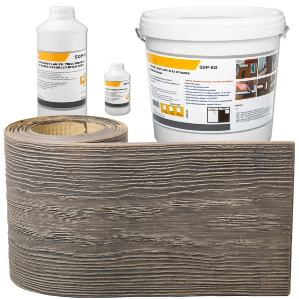 Deska elewacyjna elastyczna WASSER - imitacja drewna | Zestaw 1 m²